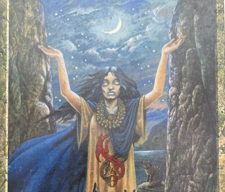 This High Priestess Druid craft tarot