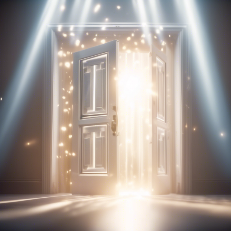 Doors from the spirit world opening to work with a psychic medium