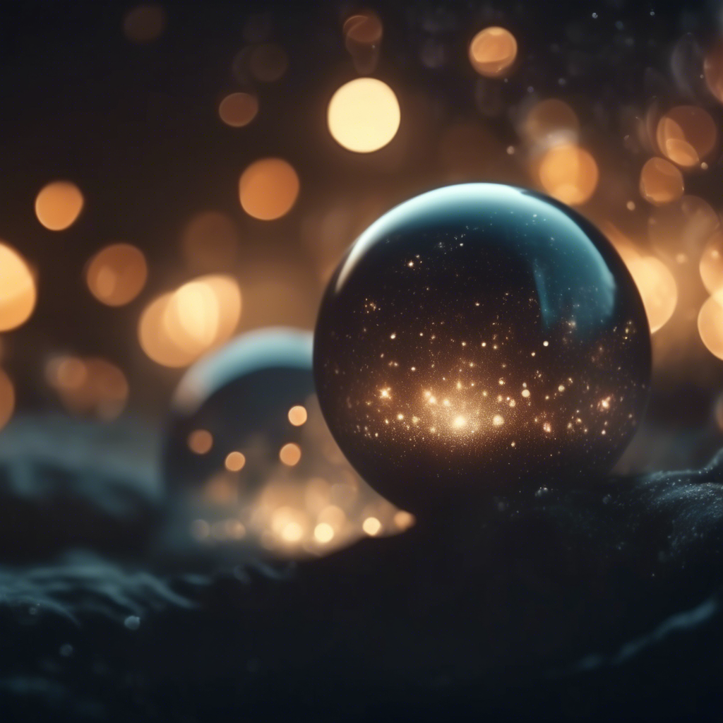 Crystal balls with spiritual orbs