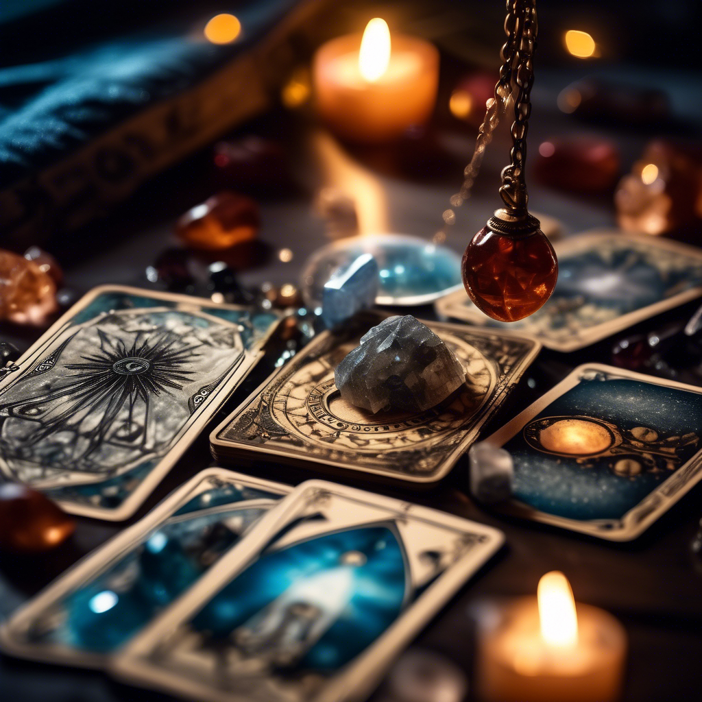 Psychic Mediumship crystals and tarot cards