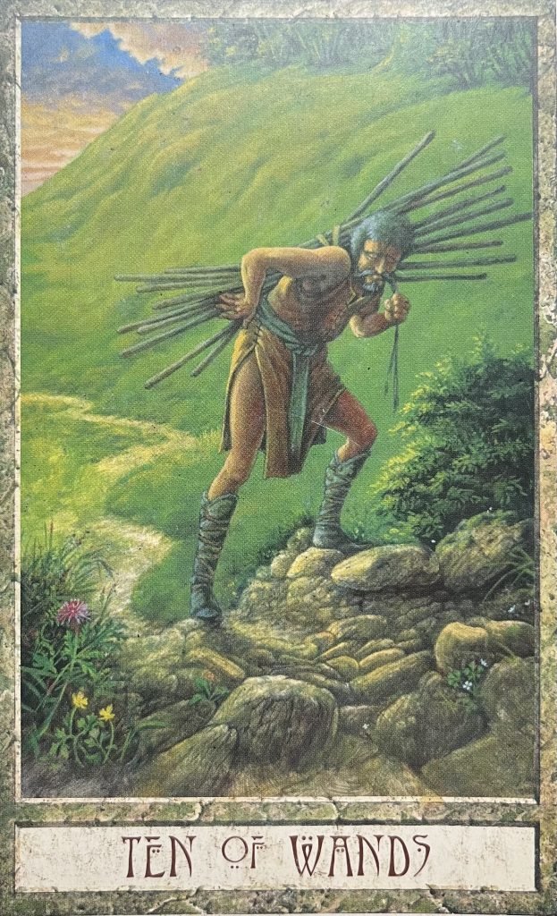 Ten of Wands Druid craft tarot
