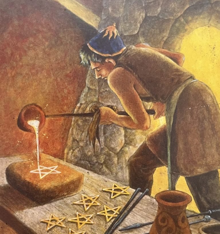 The Eight of Pentacles, Druid Craft Tarot