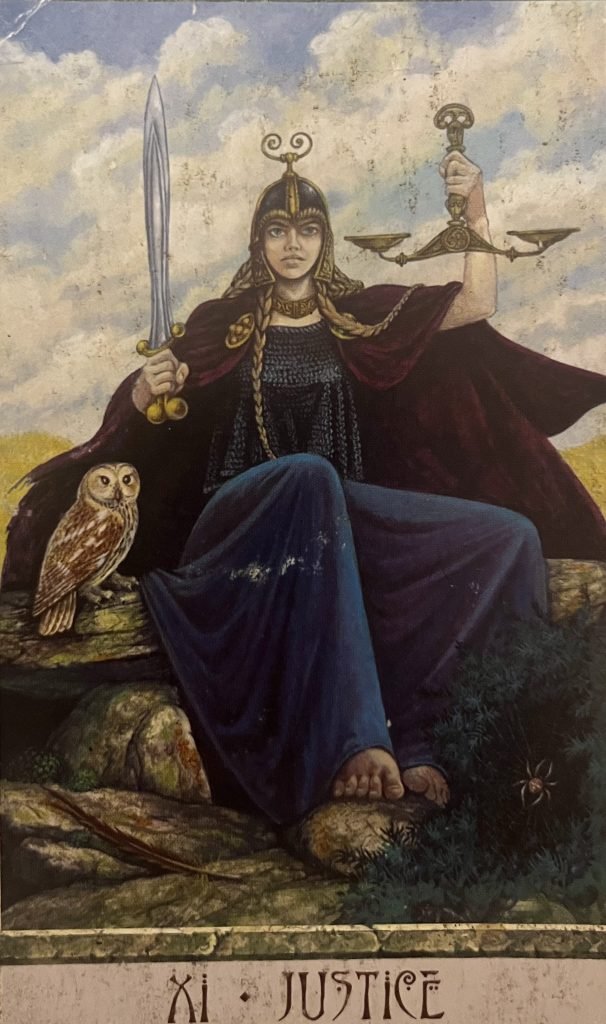 Justice tarot card
