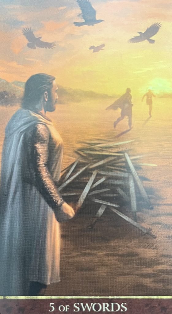 Five of Swords, Knights Templar tarot