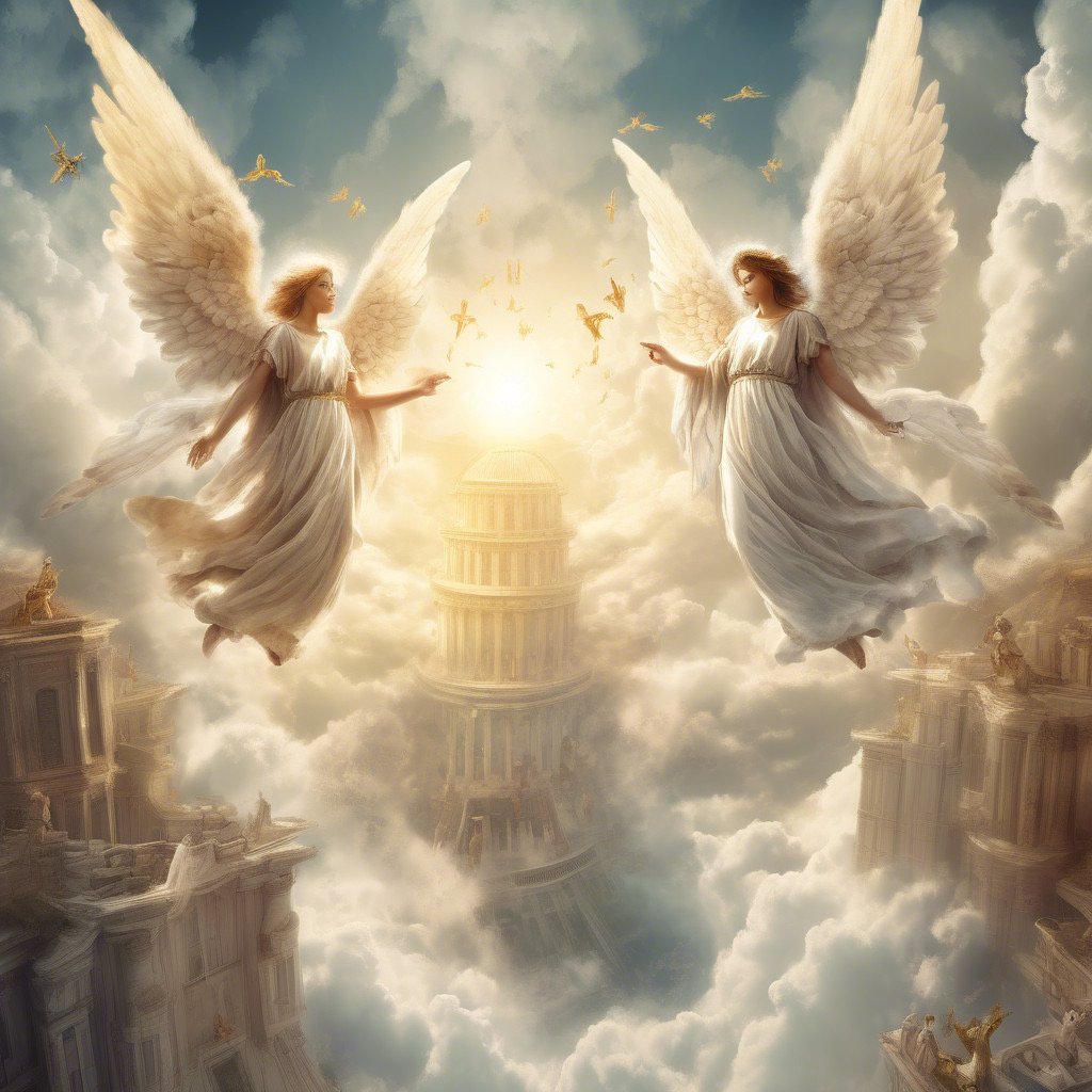 Angels in heaven