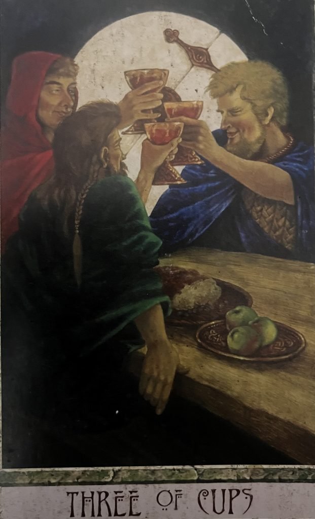 Three of Cups, Druid Craft tarot