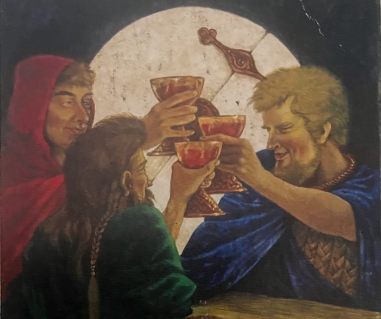 Three of Cups, Druid Craft tarot