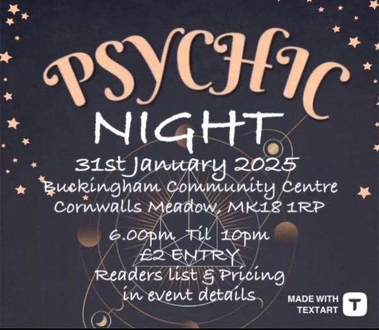 Psychic night event, Buckingham Community Centre