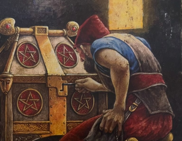 Four of Pentacles, Druid Craft Tarot