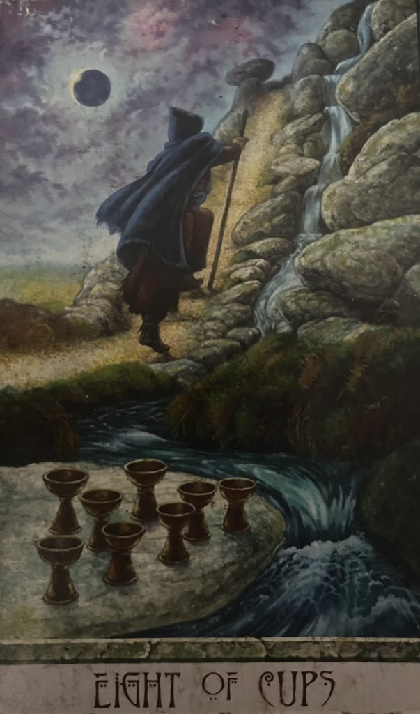 Eight of Cups, Druid Craft Tarot