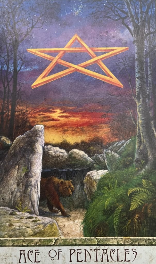 Ace of Pentacles, Druid Craft Tarot