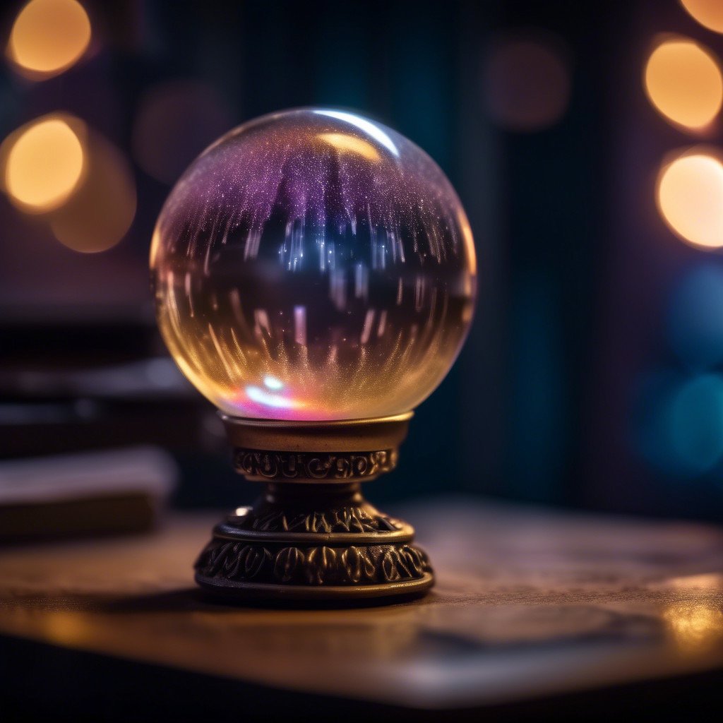 Psychic medium crystal ball