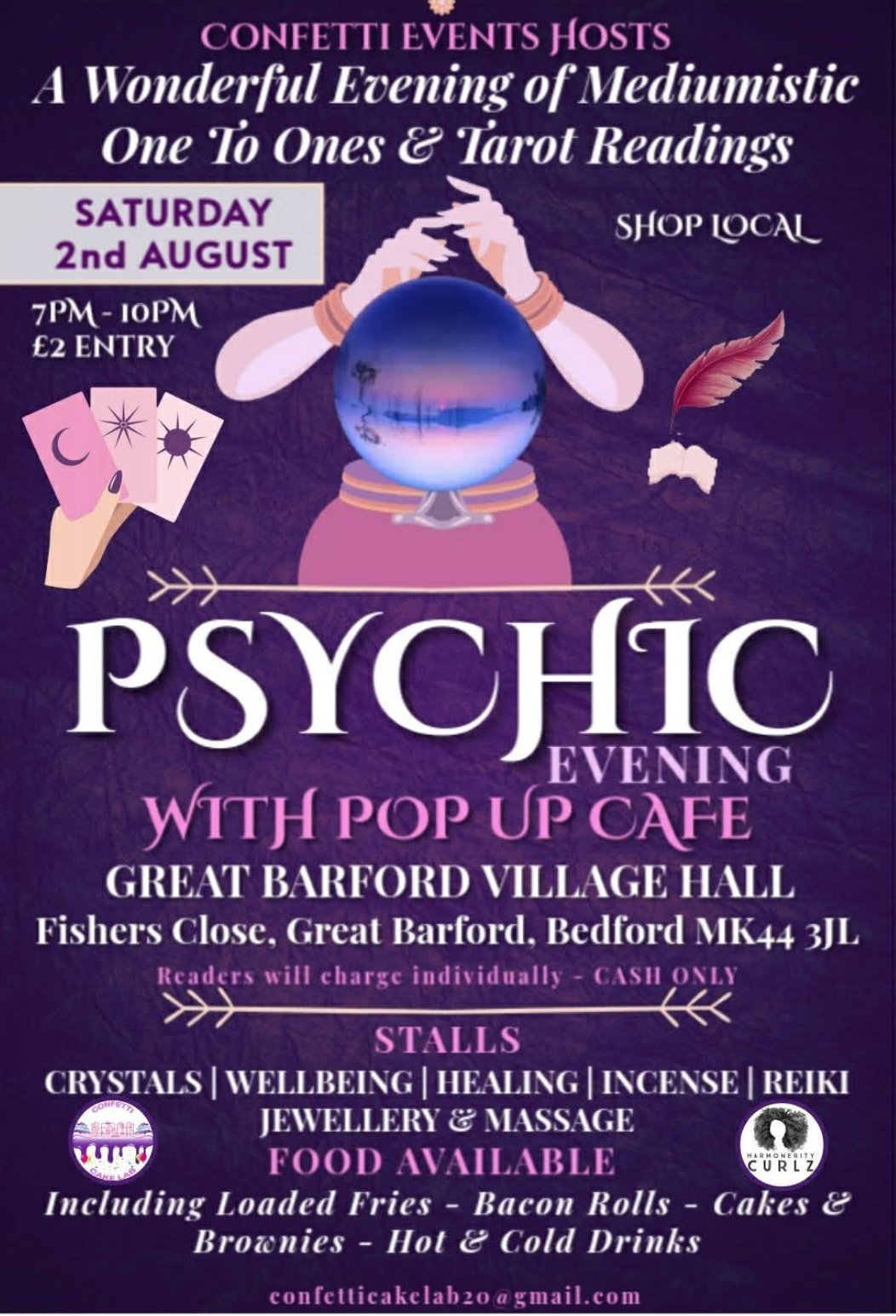 Confetti psychic event