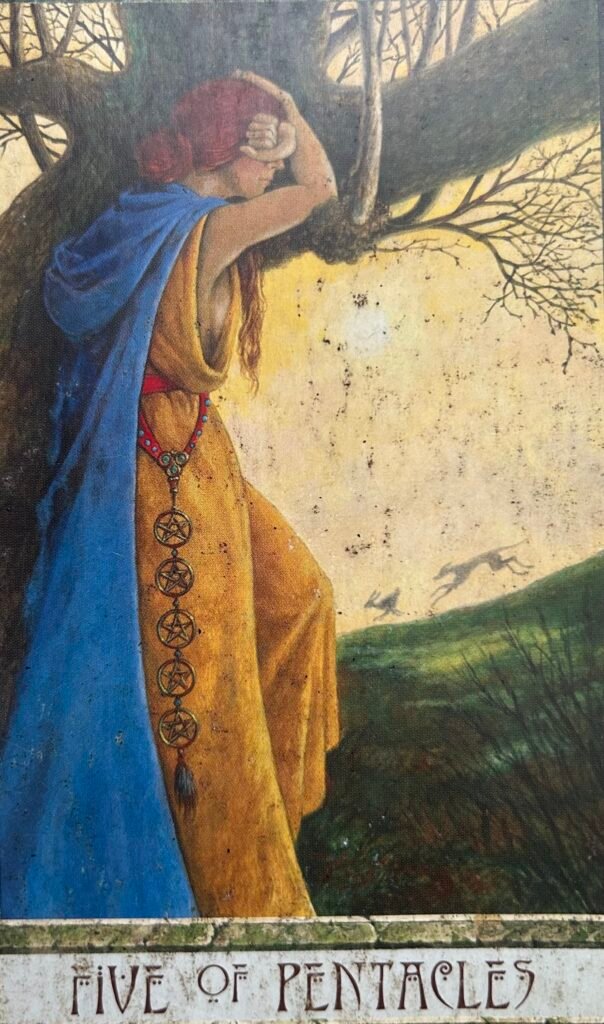 Five of Pentacles Druid Craft Tarot